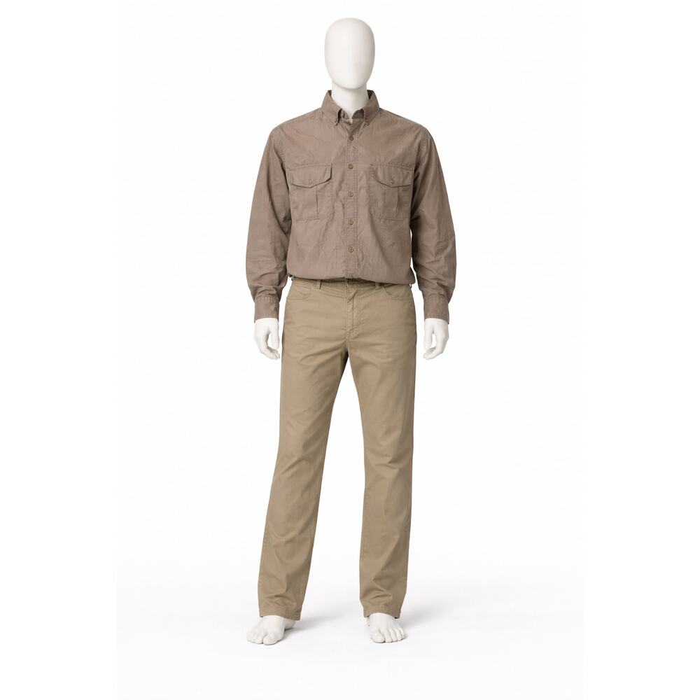 vtg Filson Genuine Garment Olive Work Shirt XL Button Front Utility outdoor